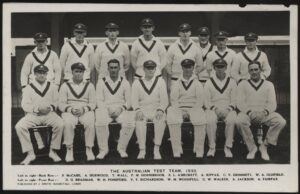 Real Photo - 'The Australian Test Team' (1930) - Unused Cricket Postcard