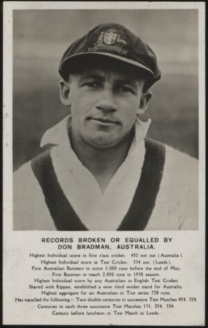 Barton - 'Don Bradman Records Postcard' (1948) - Unused Cricket Postcard