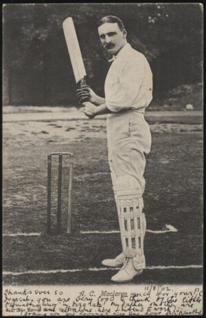 Wrench - 'A.C. Maclaren at the Crease' (1902) - Used Cricket Postcard