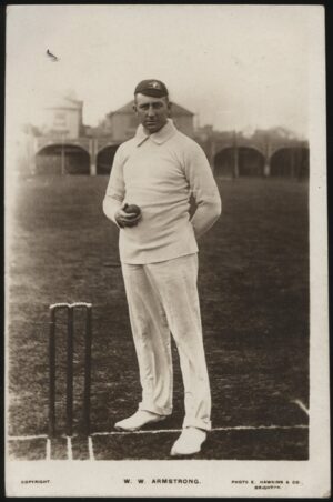 E Hawkins & Co - 'W.W. Armstrong' (1909) - Used Cricket Postcard