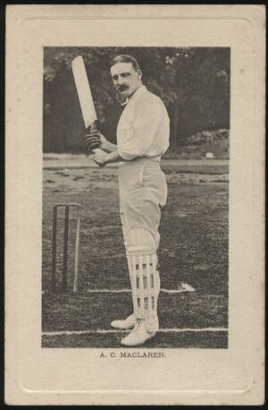 Wrench - 'A.C. Maclaren at the Crease' (c1905) - Unused Cricket Postcard