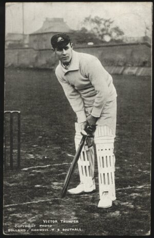 Bolland - 'Victor Trumper at the Crease' (1905) - Used Cricket Postcard