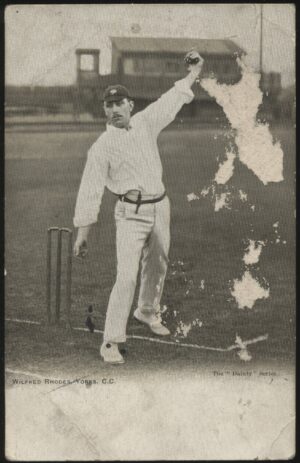 Dainty Series - 'Wilfred Rhodes Yorks CC Bowling' (Undated) - Unused Postcard