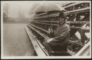 ETW Dennis - 'Aigburth Cricket Ground in the Rain' (1943) - Used Postcard
