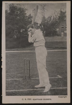 D&D - 'C B Fry (Captain) Sussex' (c1903) - Unused Cricket Postcard