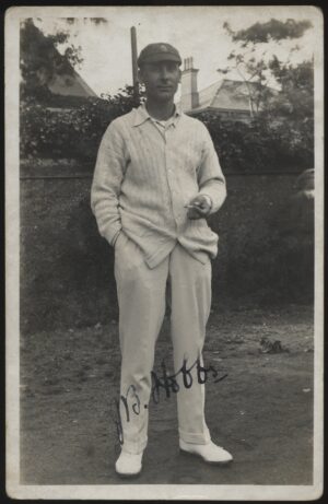 Nias Brighton - 'Signed Jack Hobbs (Surrey & England)' (C1925) - Cricket Postcard