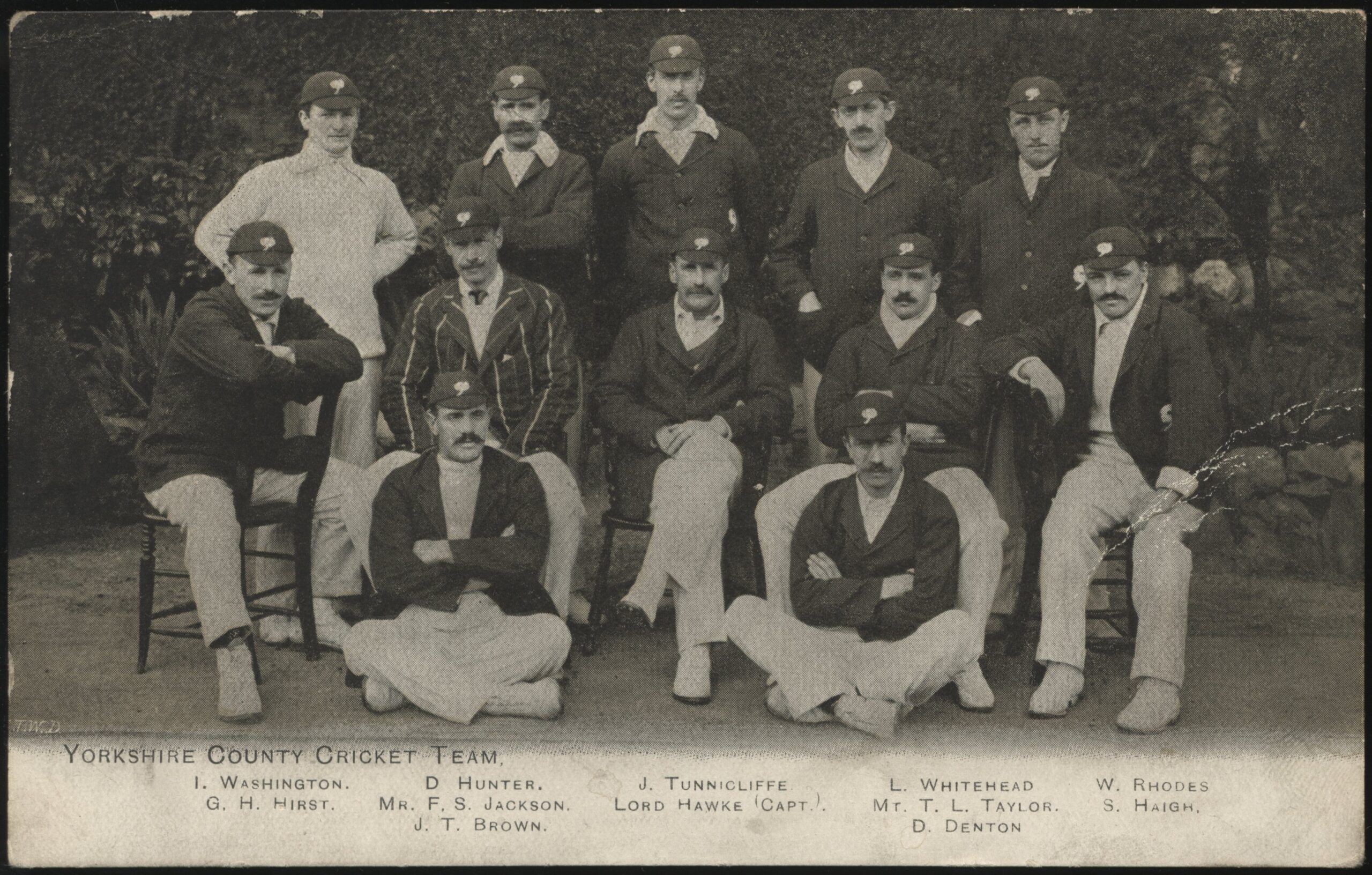 Real Photo - 'Yorkshire County Cricket Team' (c1905) - Unused Postcard Real Photo - 'Yorkshire County Cricket Team' (c1905) - Unused Postcard