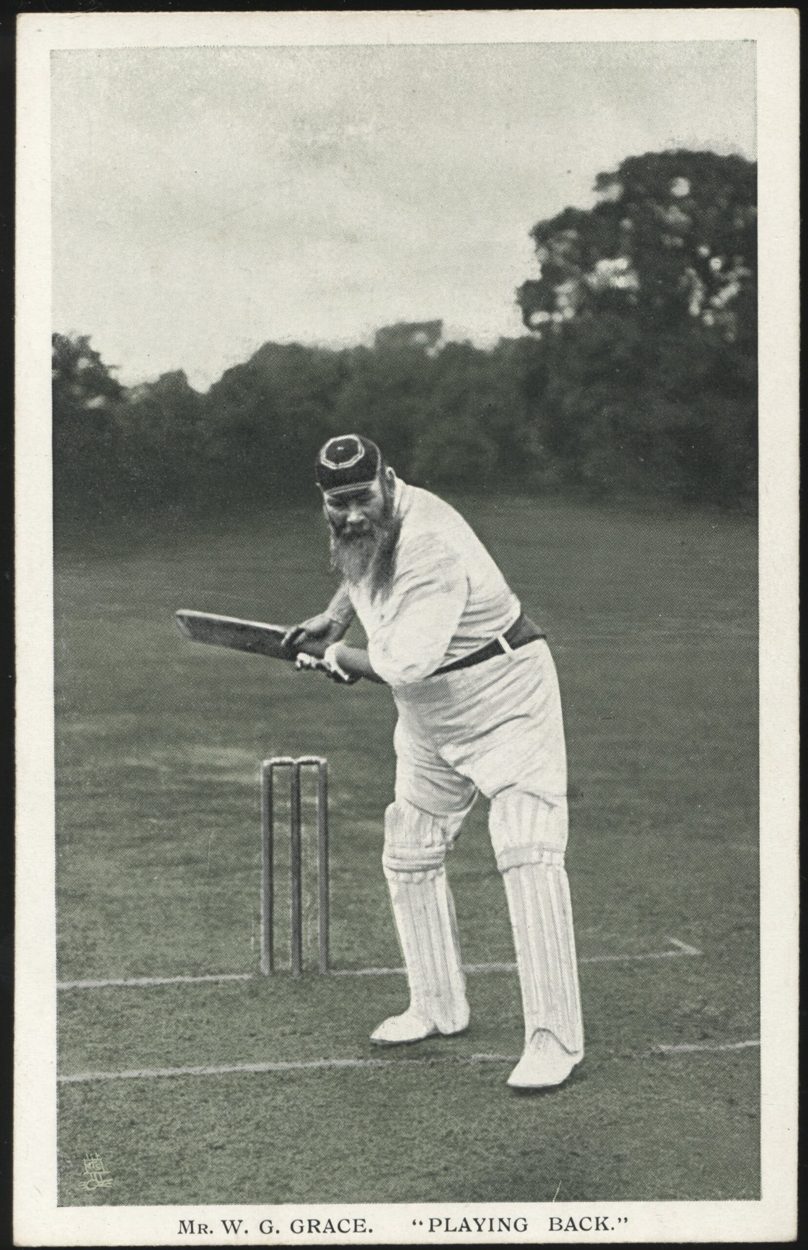 Tuck's - 'W.G. Grace "Playing Back"' (c1906) - Unused Postcard Tuck's - 'W.G. Grace "Playing Back"' (c1906) - Unused Postcard