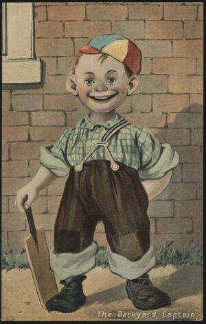 Millar & Lang - 'The Backyard Captain' (Undated) - Unused Cricket Postcard