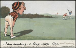 Valentine's - 'I am Making a Long Stop Here' (c1910's) - Used Cricket Postcard Valentine's - 'I am Making a Long Stop Here' (c1910's) - Used Cricket Postcard