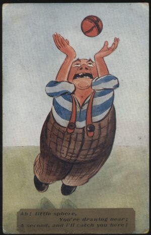 Cynicus Publishing - 'Ah! Little Sphere' (1910) - Used Cricket Postcard