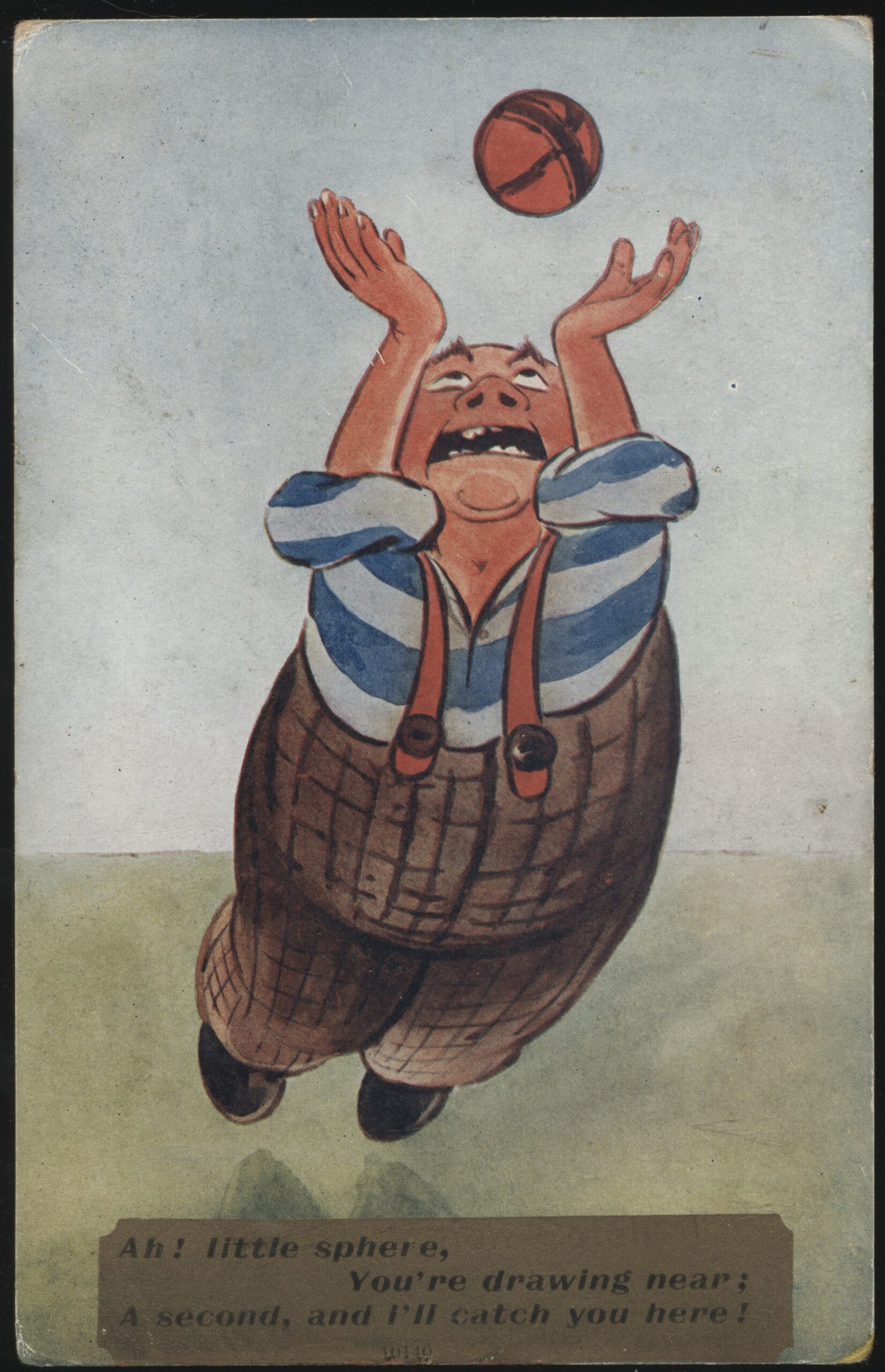 Cynicus Publishing - 'Ah! Little Sphere' (1910) - Used Cricket Postcard Cynicus Publishing - 'Ah! Little Sphere' (1910) - Used Cricket Postcard