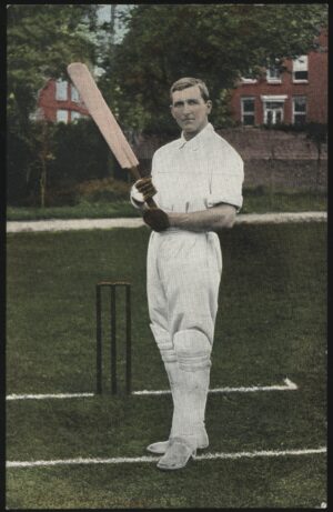 Valentines - 'CB Fry Sussex & England in Colour' (c1900's) - Unused Cricket Postcard