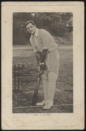 Wrench - 'Mr C.B. Fry No 1381 at the Crease' (1903) - Used Cricket Postcard