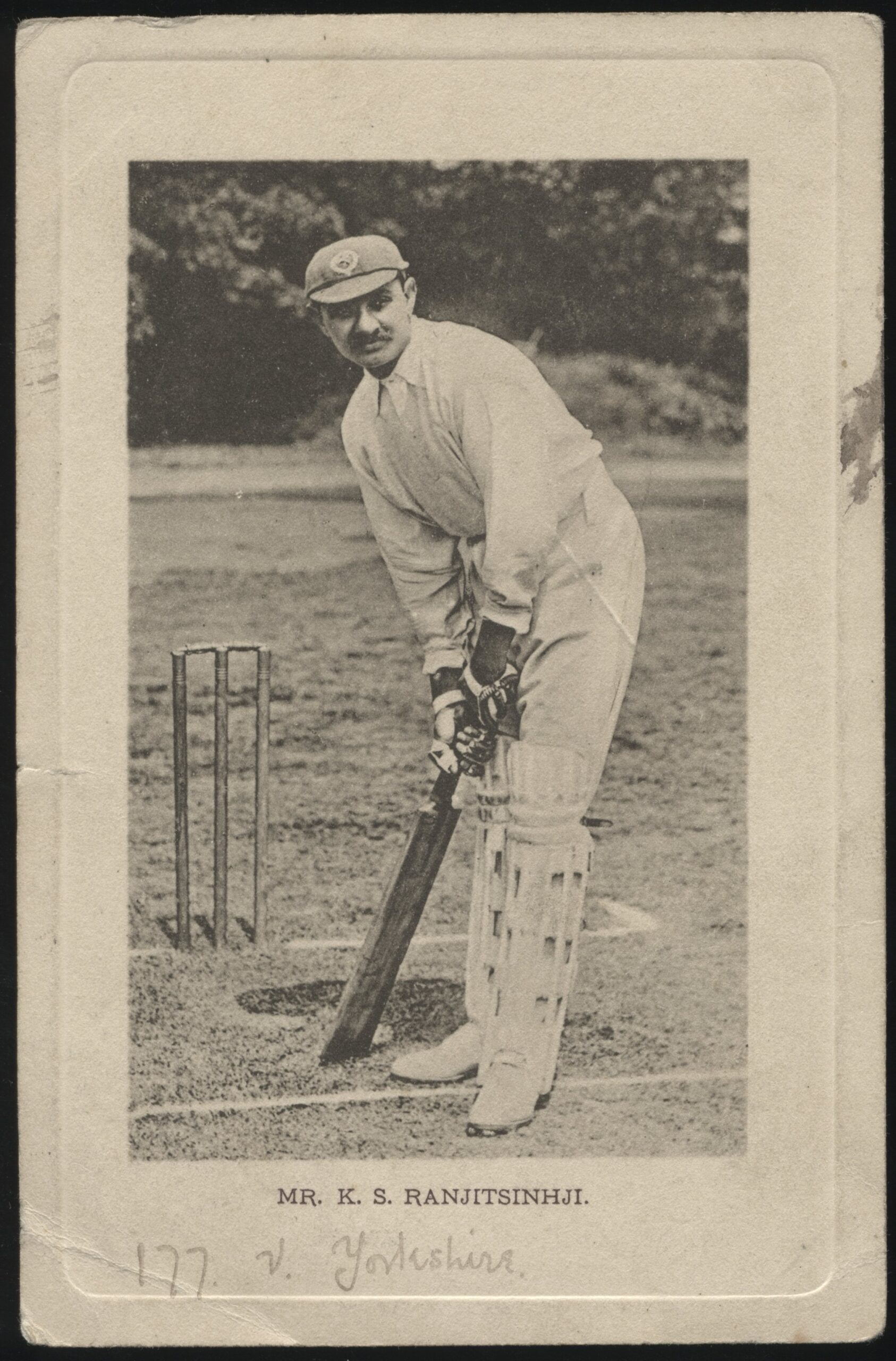 Wrench - 'Mr K.S. Ranjitsinhji Sussex & England' (1904) - Used Cricket Postcard Wrench - 'Mr K.S. Ranjitsinhji Sussex & England' (1904) - Used Cricket Postcard