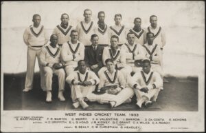 Real Photo - 'West Indies Cricket Team to England' (1933) - Unused Postcard