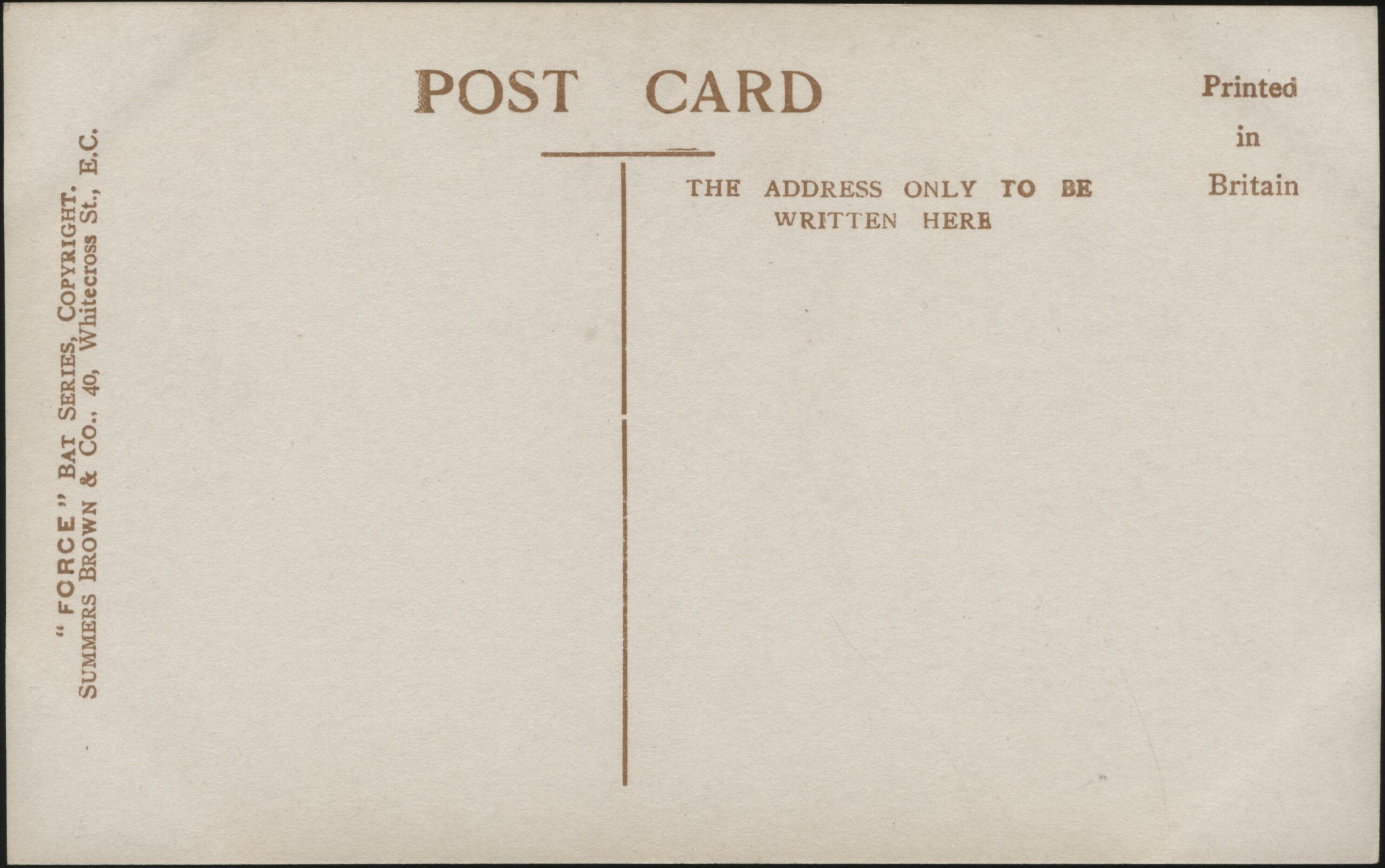 Force - 'Bill Hitch - My Choice The Force Waterproof Ball' (c1911) - Unused Cricket Postcard Force - 'Bill Hitch - My Choice The Force Waterproof Ball' (c1911) - Unused Cricket Postcard
