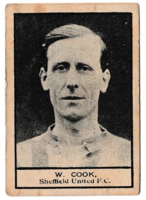 Crescent Confectionery - 'Footballers' (1925) - W. Cook (Sheffield United) Crescent Confectionery - 'Footballers' (1925) - W. Cook (Sheffield United)