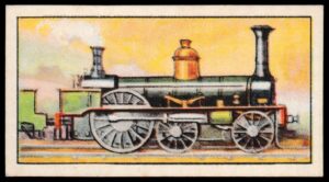 C.W.S. - 'Railway Engines (British)' (1934) - Card #5 - Stephensons Long Boiler L&NW C.W.S. - 'Railway Engines (British)' (1934) - Card #5 - Stephensons Long Boiler L&NW