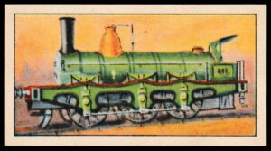 C.W.S. - 'Railway Engines (British)' (1934) - Card #8 - Stephensons Long Boiler NER C.W.S. - 'Railway Engines (British)' (1934) - Card #8 - Stephensons Long Boiler NER