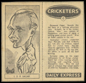 Daily Express - 'Cricketers' (1946) - E.D.R. Eager (Hampshire)