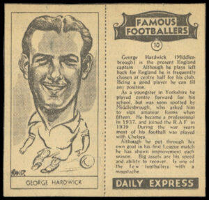 Daily Express - 'Famous Footballers' (1947) - George Hardwick (Middlesbrough)