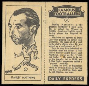 Daily Express - 'Famous Footballers' (1947) - Stanley Matthews (Blackpool)