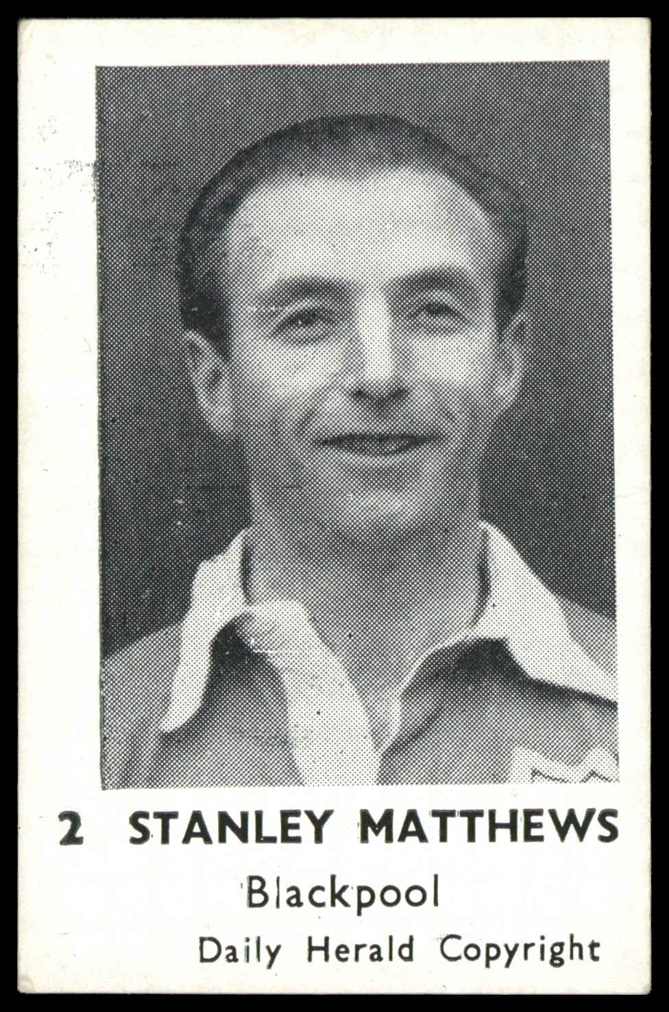 Daily Herald - 'Footballers (Copyright)' (1951) - Stanley Matthews (Blackpool) **PSA2** Daily Herald - 'Footballers (Copyright)' (1951) - Stanley Matthews (Blackpool) **PSA2**