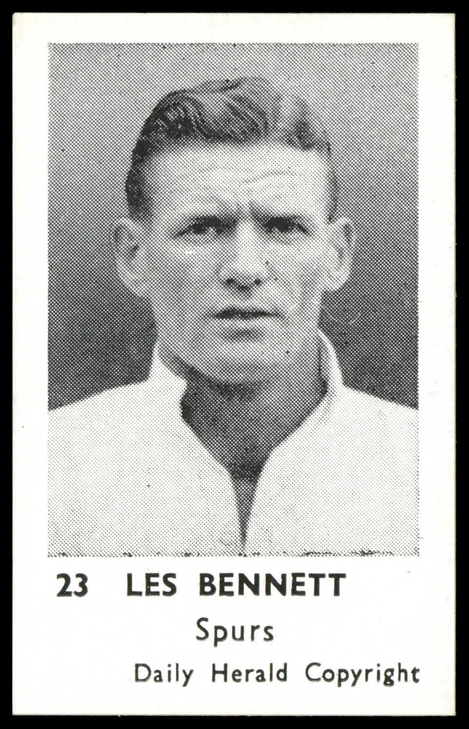 Daily Herald - 'Footballers (Copyright)' (1951) - Les Bennett (Spurs) Daily Herald - 'Footballers (Copyright)' (1951) - Les Bennett (Spurs)