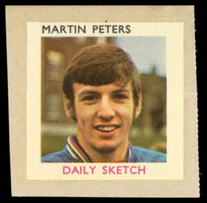Daily Sketch - 'Mexico World Cup 1970' #22 - Martin Peters (West Ham United) (1970)