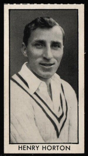 Thomson (D.C.) - 'County Cricketers' (1957) - Card #12 (Adventure) - Henry Horton (Hampshire)