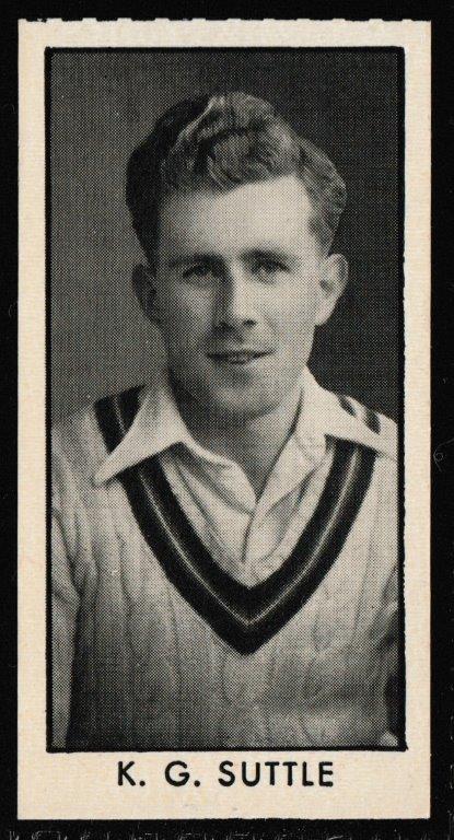 Thomson (D.C.) - 'County Cricketers' (1957) - Card #10 (Hotspur) - K.G. Shuttle (Sussex) Thomson (D.C.) - 'County Cricketers' (1957) - Card #10 (Hotspur) - K.G. Shuttle (Sussex)