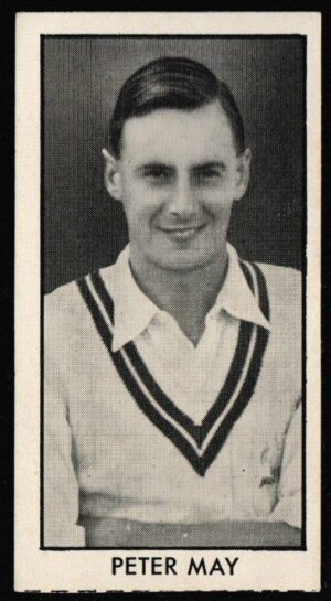 Thomson (D.C.) - 'County Cricketers' (1957) - Card #11 (Hotspur) - Peter May (Surrey)