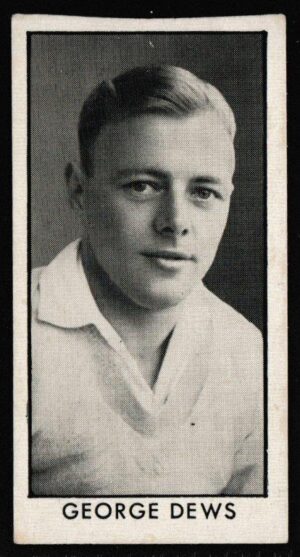 Thomson (D.C.) - 'County Cricketers' (1957) - Card #12 (Hotspur) - George Dewes (Worcestershire)
