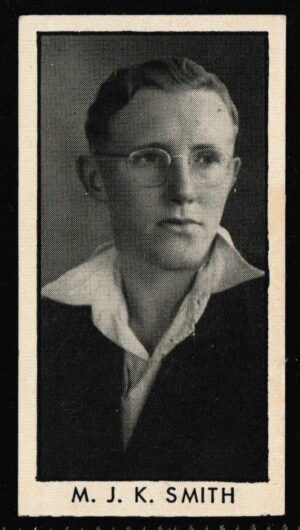 Thomson (D.C.) - 'County Cricketers' (1957) - Card #15 (Hotspur) - M.J.K. Smith (Warwickshire)