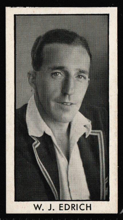 Thomson (D.C.) - 'County Cricketers' (1957) - Card #10 (Rover) - W.J. Edrich (Middlesex) Thomson (D.C.) - 'County Cricketers' (1957) - Card #10 (Rover) - W.J. Edrich (Middlesex)