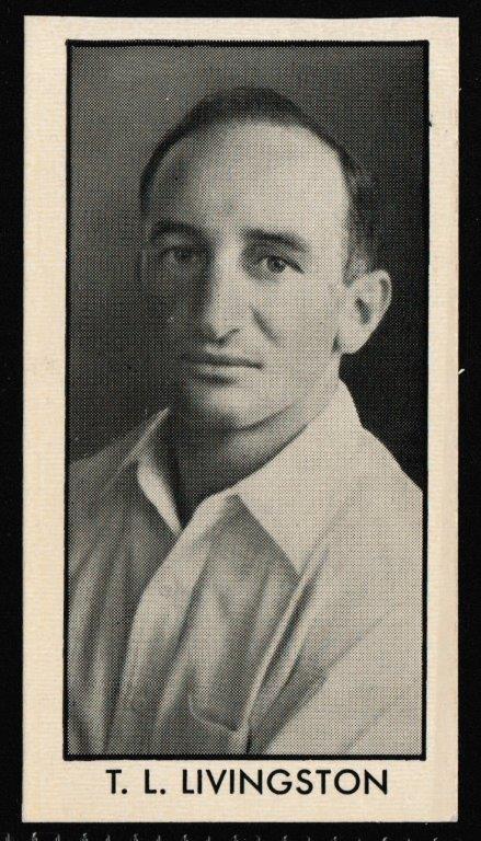 Thomson (D.C.) - 'County Cricketers' (1957) - Card #2 (Rover) - T.L. Livingstone (Northamptonshire) Thomson (D.C.) - 'County Cricketers' (1957) - Card #2 (Rover) - T.L. Livingstone (Northamptonshire)