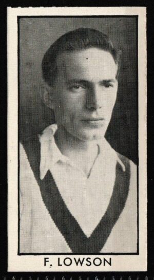 Thomson (D.C.) - 'County Cricketers' (1957) - Card #4 (Rover) - F. Lowson (Yorkshire) Thomson (D.C.) - 'County Cricketers' (1957) - Card #4 (Rover) - F. Lowson (Yorkshire)