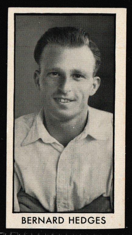 Thomson (D.C.) - 'County Cricketers' (1957) - Card #7 (Rover) - Bernard Hedges (Glamorgan) Thomson (D.C.) - 'County Cricketers' (1957) - Card #7 (Rover) - Bernard Hedges (Glamorgan)