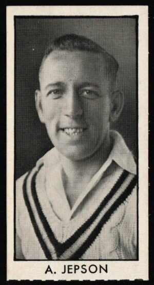 Thomson (D.C.) - 'County Cricketers' (1957) - Card #9 (Rover) - A. Jepson (Nottinghamshire)