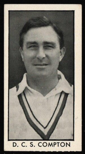 Thomson (D.C.) - 'County Cricketers' (1957) - Card #11 (Wizard) - D.C.S. Compton (Middlesex)