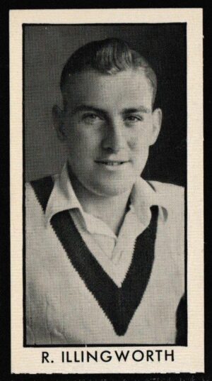 Thomson (D.C.) - 'County Cricketers' (1957) - Card #7 (Wizard) - R. Illingworth (Yorkshire) Thomson (D.C.) - 'County Cricketers' (1957) - Card #7 (Wizard) - R. Illingworth (Yorkshire)