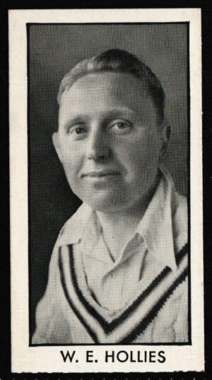 Thomson (D.C.) - 'County Cricketers' (1957) - Card #9 (Wizard) - W.E. Hollies (Warwickshire)
