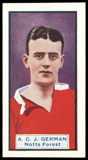 Thomson (D.C.) - 'Footballers & Motor Cars' (c1930) - A.C.J. German (Notts Forest) & Talbot