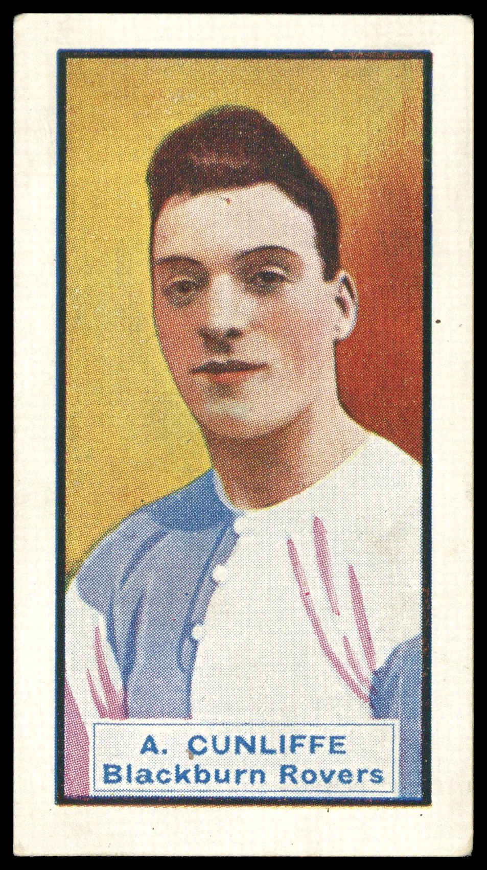 Thomson (D.C.) - 'Footballers & Motor Cars' (c1930) - A. Cunliffe (Blackburn) & Hillman 8 Thomson (D.C.) - 'Footballers & Motor Cars' (c1930) - A. Cunliffe (Blackburn) & Hillman 8