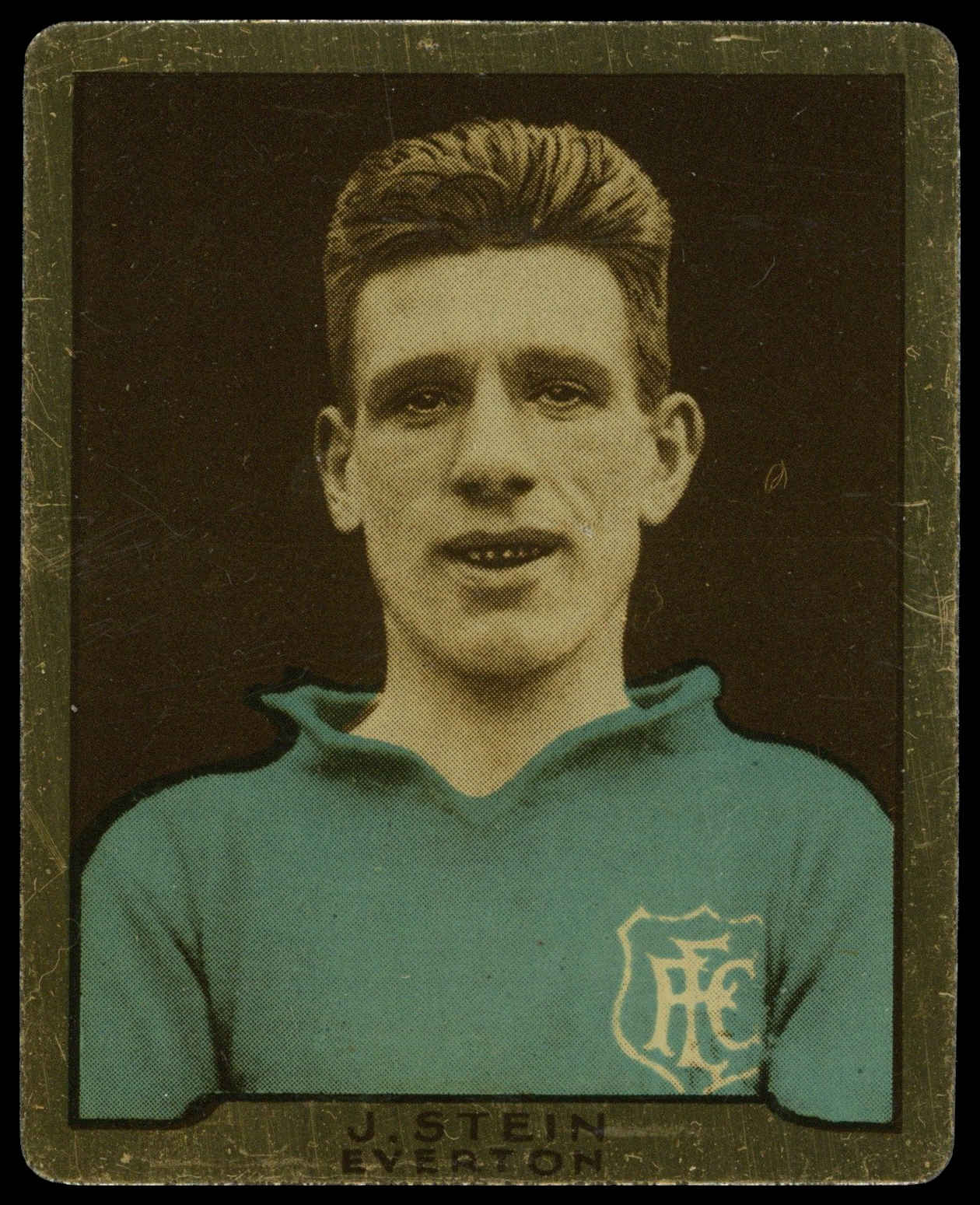 D.C. Thomson - 'Footballers (Metal)' (1932) - J. Stein (Everton) D.C. Thomson - 'Footballers (Metal)' (1932) - J. Stein (Everton)