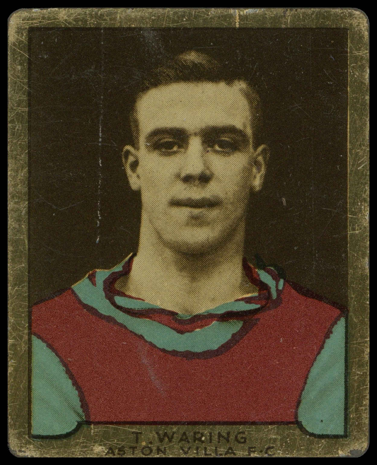 D.C. Thomson - 'Footballers (Metal)' (1932) - T. Waring (Aston Villa) D.C. Thomson - 'Footballers (Metal)' (1932) - T. Waring (Aston Villa)