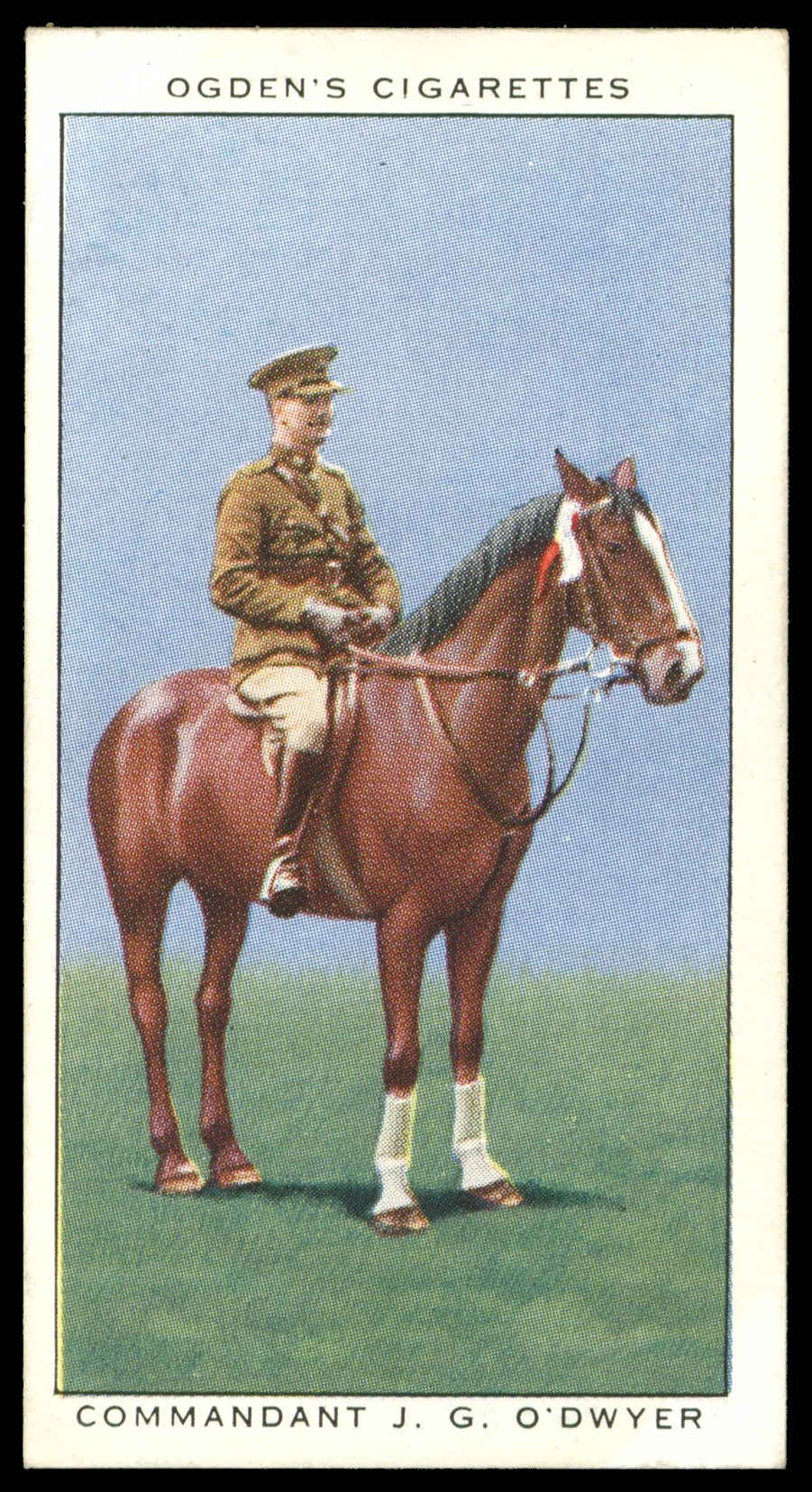 Ogden's - 'Champions of 1936' (1936) - Commandant J.G. O'Dwyer (Horse Jumping) Ogden's - 'Champions of 1936' (1936) - Commandant J.G. O'Dwyer (Horse Jumping)