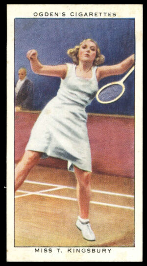 Ogden's - 'Champions of 1936' (1936) - Miss t. Kingsbury (Badminton)