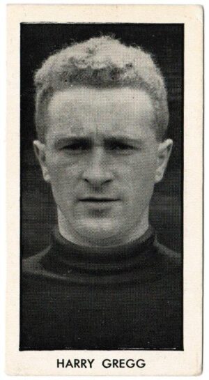 Thomson (D.C.) - 'World Cup Footballers (Adventure)' (1958) - Card #10 - Harry Gregg (Manchester United)